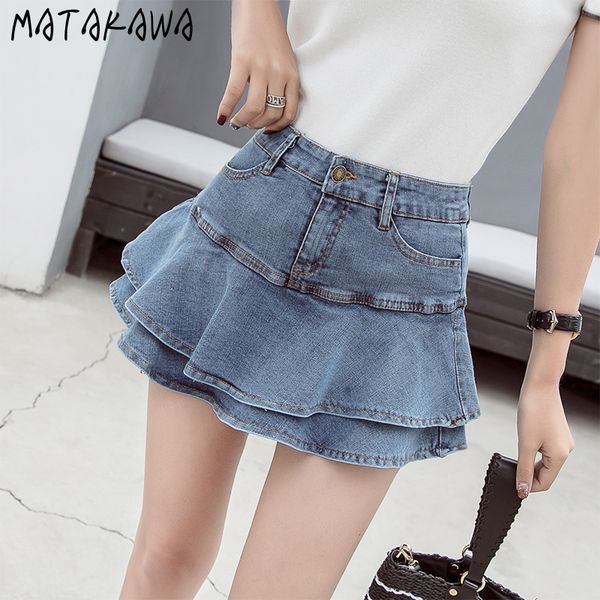 matakawa summer low waist a line denim skirt women pleated mini jeans skirts korean style casual faldas mujer 210513, Black
matakawa summer low waist a line denim skirt women pleated mini jeans skirts korean style casual faldas mujer 210513, Black