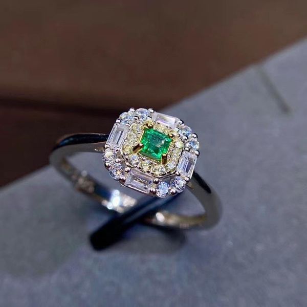 cluster rings fine jewelry 925 sterling silver inlaid natural gemstone emerald fashion woman's ring support test with box, Golden;silver
cluster rings fine jewelry 925 sterling silver inlaid natural gemstone emerald fashion woman's ring support test with box, Golden;silver