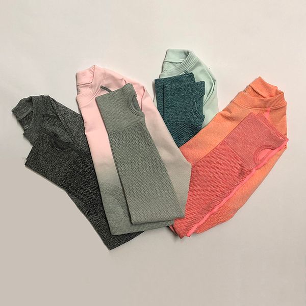 women yoga set gym clothing ombre seamless leggings+cropped shirts workout sport suit women long sleeve fitness set active wear, White;red
women yoga set gym clothing ombre seamless leggings+cropped shirts workout sport suit women long sleeve fitness set active wear, White;red