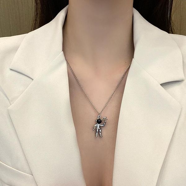 chains special-interest design ins spaceman couple clavicle chain internet celebrity personality necklace hip hop wind robot, Silver
chains special-interest design ins spaceman couple clavicle chain internet celebrity personality necklace hip hop wind robot, Silver