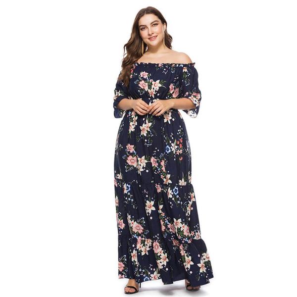 casual dresses maxdiroo elegant women dress chiffon off shoulder print flowers lady long maxi plus size for 4xl 5xl 6xl, Black;gray
casual dresses maxdiroo elegant women dress chiffon off shoulder print flowers lady long maxi plus size for 4xl 5xl 6xl, Black;gray
