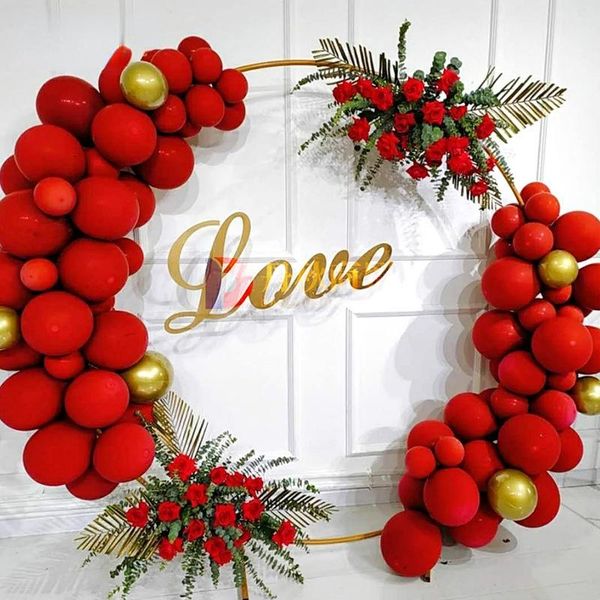 party decoration 2022 wedding props wrought iron ring background round arch frame balloon single pole
party decoration 2022 wedding props wrought iron ring background round arch frame balloon single pole