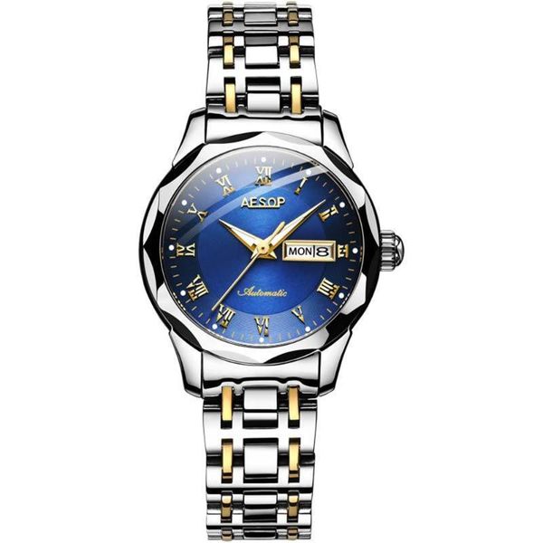wristwatches aesop luxury women japan movement mechanical automatic watch ladies tungsten steel sapphire female clock relogios feminino, Slivery;brown
wristwatches aesop luxury women japan movement mechanical automatic watch ladies tungsten steel sapphire female clock relogios feminino, Slivery;brown