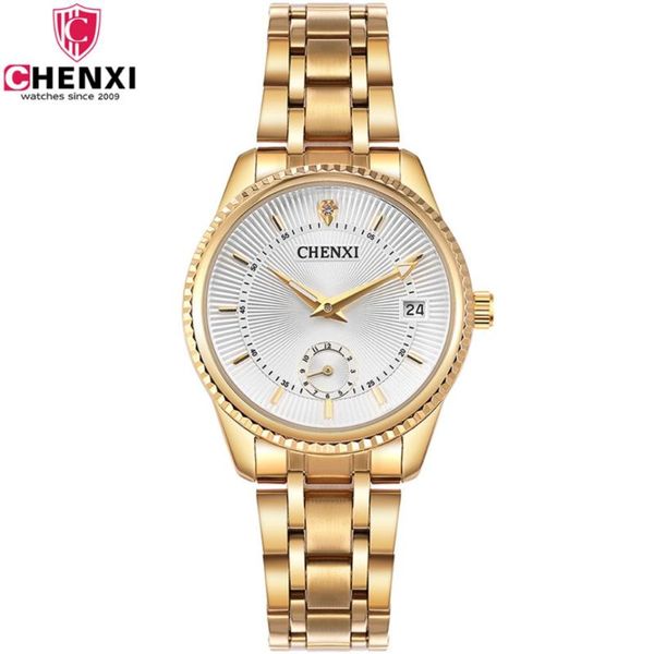 chenxi women watches luxury gold stainless steel band auto date quartz wristwatches small seconds watch relogio feminino, Slivery;brown
chenxi women watches luxury gold stainless steel band auto date quartz wristwatches small seconds watch relogio feminino, Slivery;brown