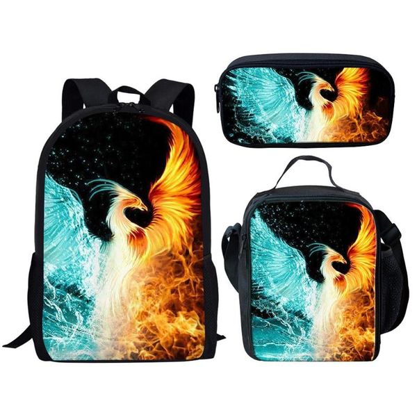 cool ice fire phoenix pattern school bags set for boys girls female backpacks schoolbags backpack feminine book bag custom
cool ice fire phoenix pattern school bags set for boys girls female backpacks schoolbags backpack feminine book bag custom