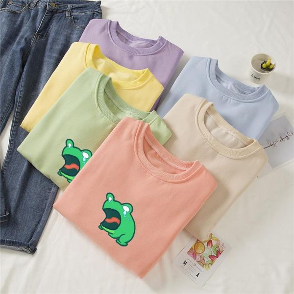 women's hoodies & sweatshirts sad frog printed for women hooded harajuku hip hop hoodie cotton sweatshirt japanese streetwear sudadera, Black
women's hoodies & sweatshirts sad frog printed for women hooded harajuku hip hop hoodie cotton sweatshirt japanese streetwear sudadera, Black
