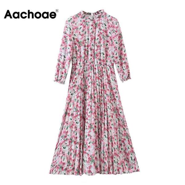 aachoae elegant ruffle midi dress women floral print vintage pleated dresses three quarter sleeve elastic waist bohemian dress 210413, Black;gray
aachoae elegant ruffle midi dress women floral print vintage pleated dresses three quarter sleeve elastic waist bohemian dress 210413, Black;gray