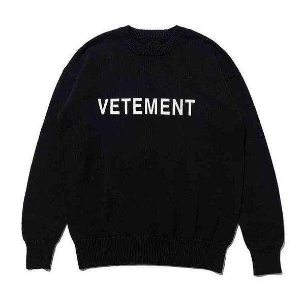 high version wittermong autumn and winter new sweater basic letter printing couple knitted trend, Black
high version wittermong autumn and winter new sweater basic letter printing couple knitted trend, Black