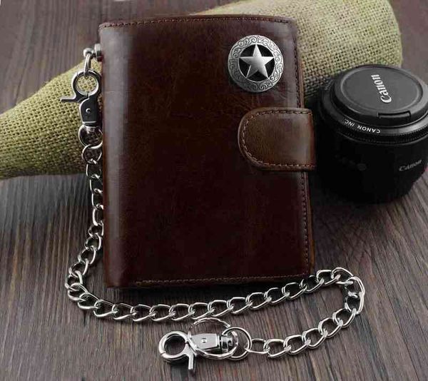 vintage mens genuine leather trifold wallet coins purse with metal key chain coffee black, Red;black
vintage mens genuine leather trifold wallet coins purse with metal key chain coffee black, Red;black