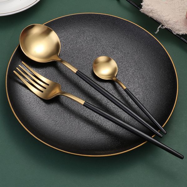 net red 304 stainless steel tableware knife, fork, spoon portuguese l western set steak knife and fork
net red 304 stainless steel tableware knife, fork, spoon portuguese l western set steak knife and fork