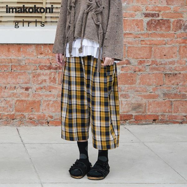 imakokoni yellow plaid casual pants original design loose nine-point wide-leg female 182553 women's & capris, Black;white
imakokoni yellow plaid casual pants original design loose nine-point wide-leg female 182553 women's & capris, Black;white