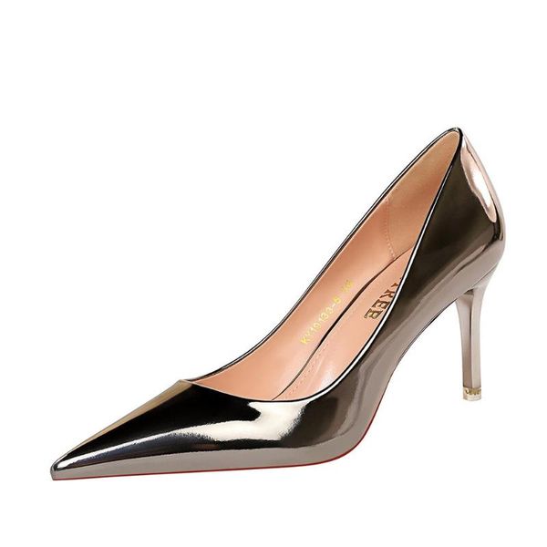 dress shoes fashion shallow mouth pointed toe thin high heels plus size for wedding women, Black
dress shoes fashion shallow mouth pointed toe thin high heels plus size for wedding women, Black
