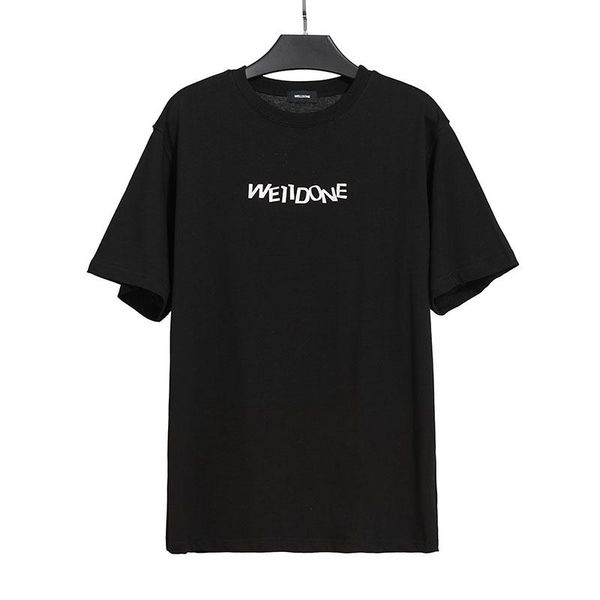 summer men's and women's we11done three-dimensional letters silver irregular short-sleeved t-shirt shorts, White;black
summer men's and women's we11done three-dimensional letters silver irregular short-sleeved t-shirt shorts, White;black
