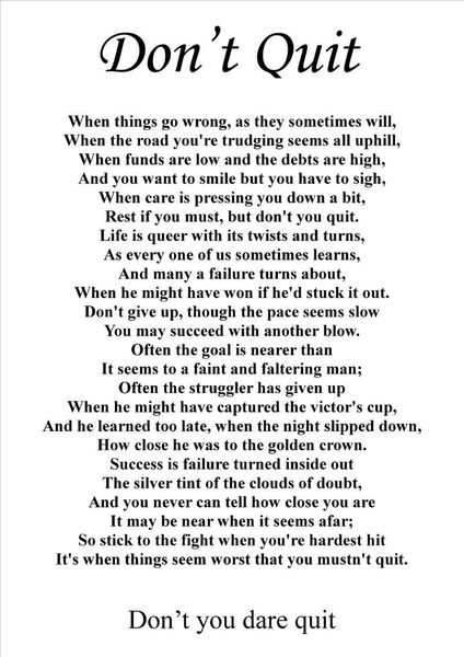 wall stickers don't quit inspirierend / motivations art silk poster print 24x36inch
wall stickers don't quit inspirierend / motivations art silk poster print 24x36inch