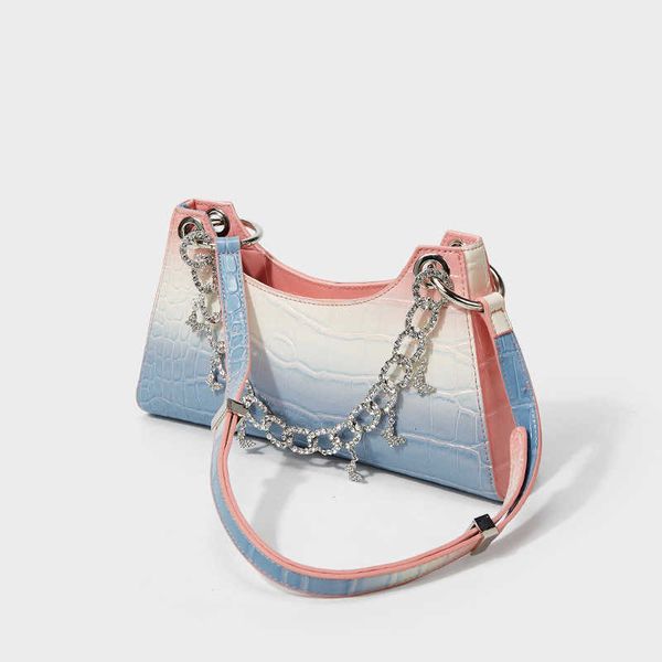 ap armpit frog rainbow gradient women's summer pearl chain one shoulder hand french stick bag purse
ap armpit frog rainbow gradient women's summer pearl chain one shoulder hand french stick bag purse