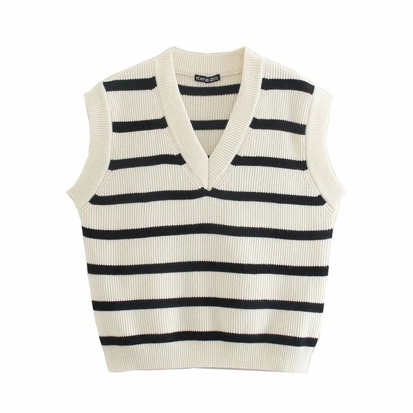 xnwmnz chic oversize knit waistcoat women losse v-neck sweater vest pullover vintage sleeveless korean female knitted 210513, Black;white
xnwmnz chic oversize knit waistcoat women losse v-neck sweater vest pullover vintage sleeveless korean female knitted 210513, Black;white