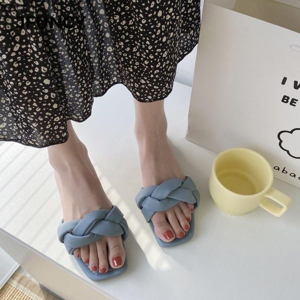 slippers jfuncy woman sandal summer women slides weave open toe flats casual slipper leisure candy colors women's sandals, Black
slippers jfuncy woman sandal summer women slides weave open toe flats casual slipper leisure candy colors women's sandals, Black