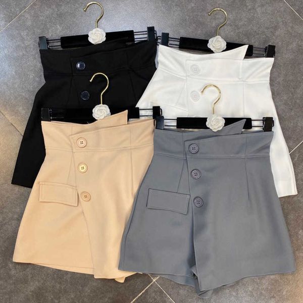 fabpop summer arrivals irregular high waist three buttons slim shorts streetwear women ga991 210709, White;black
fabpop summer arrivals irregular high waist three buttons slim shorts streetwear women ga991 210709, White;black