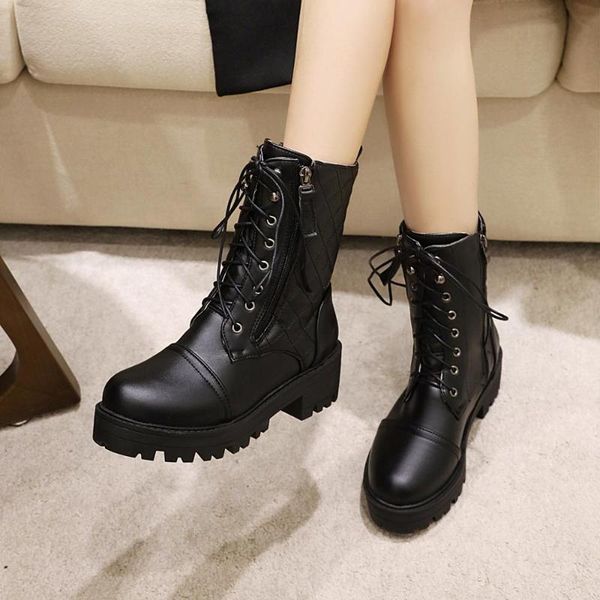 boots white black pu leather ankle women autumn winter round toe lace up woman fashion motorcycle platform botas
boots white black pu leather ankle women autumn winter round toe lace up woman fashion motorcycle platform botas