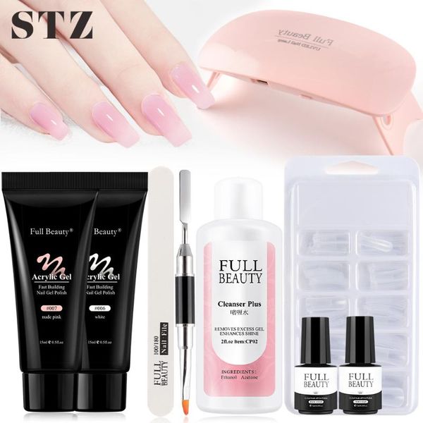 nail art kits poly uv gel extension polish kit with led lamp quick building acrylic bulider form tip manicure set tools #1792
nail art kits poly uv gel extension polish kit with led lamp quick building acrylic bulider form tip manicure set tools #1792