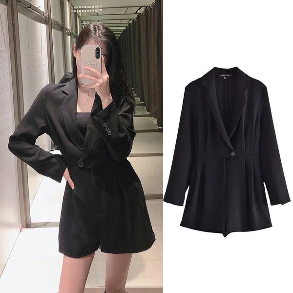 women's jumpsuits & rompers 2021 women's fashion solid color pleated short jumpsuit waist chic spring belt decoration long-sleeved, Black;white
women's jumpsuits & rompers 2021 women's fashion solid color pleated short jumpsuit waist chic spring belt decoration long-sleeved, Black;white