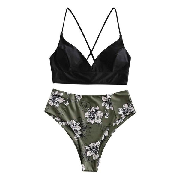 women's swimwear women two piece suit flower print split bikini set plus size beach swimsuit bathing maillot de bain femme, White;black
women's swimwear women two piece suit flower print split bikini set plus size beach swimsuit bathing maillot de bain femme, White;black