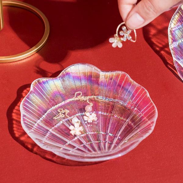 crystal glass jewelry storage tray shell shape pearl ring earrings display dish plate deskdecorative organizer boxes & bins
crystal glass jewelry storage tray shell shape pearl ring earrings display dish plate deskdecorative organizer boxes & bins