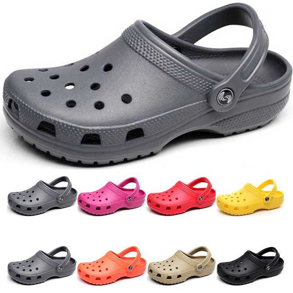 364 ale fashion sandals slip on casual beach waterproof shoes men classic nursing clogs hospital women slippers work medical, Black