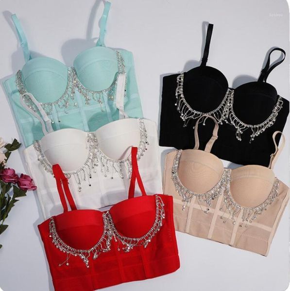 bustiers & corsets fashion crystal rhinestone tassel padded chest push up bralette crop luxury party club ballroom stage corset q14, Black;white
bustiers & corsets fashion crystal rhinestone tassel padded chest push up bralette crop luxury party club ballroom stage corset q14, Black;white