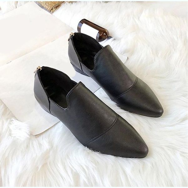 dress shoes low heels female slip on casual pointed toe classic solid shallow ladies footwear drop women loafers soft, Black
dress shoes low heels female slip on casual pointed toe classic solid shallow ladies footwear drop women loafers soft, Black