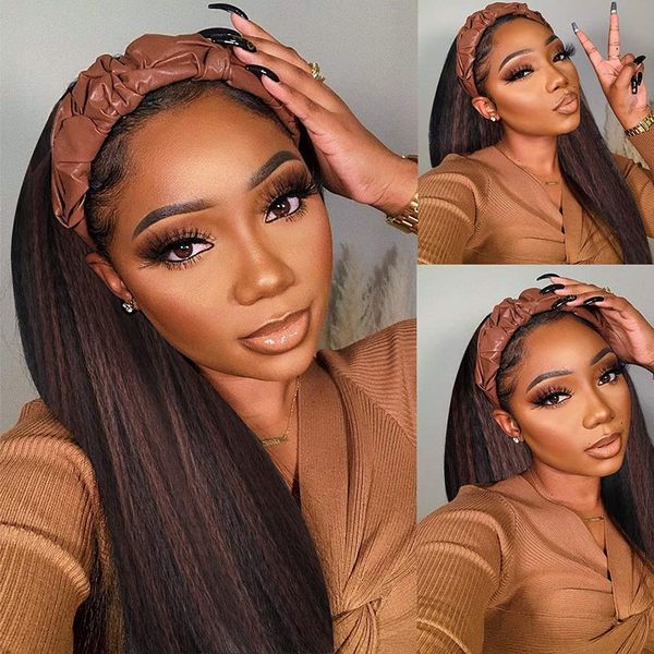 kinky straight wig with headband synthetic yaki hair headband wigs 20 22 24 26 inch for daily wear glueless heat resistant wigfactory direct, Black
kinky straight wig with headband synthetic yaki hair headband wigs 20 22 24 26 inch for daily wear glueless heat resistant wigfactory direct, Black