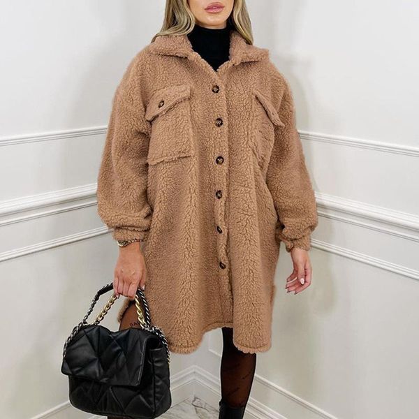 women's trench coats nshypoi temperament all-match loose jacket ins mid-length warm lamb hair khaki-breasted coat, Tan;black
women's trench coats nshypoi temperament all-match loose jacket ins mid-length warm lamb hair khaki-breasted coat, Tan;black