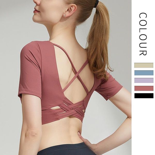 yoga outfit shirts workout open back short sleeve crop women spring autumn gym cross sports shirt summer
yoga outfit shirts workout open back short sleeve crop women spring autumn gym cross sports shirt summer
