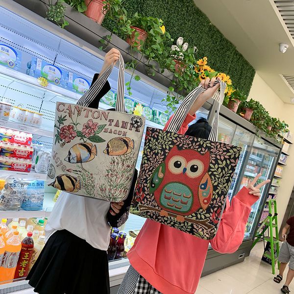 korean large capacity linen canvas shoulder women's 2019 new fashion versatile lovely leisure wide handbag
korean large capacity linen canvas shoulder women's 2019 new fashion versatile lovely leisure wide handbag
