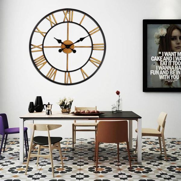 wall clocks retro large clock modern design metal roman digital home decor silent watch living room decoration gift
wall clocks retro large clock modern design metal roman digital home decor silent watch living room decoration gift