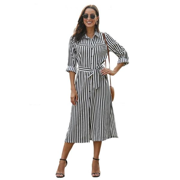 casual dresses striped bow runway designers 2021 shirt party long-sleeved instagram fashion woman hipster clothing, Black;gray
casual dresses striped bow runway designers 2021 shirt party long-sleeved instagram fashion woman hipster clothing, Black;gray