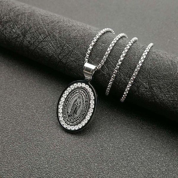 pendant necklaces potcet neutral stainless steel catholic virgin titanium necklace geometric fashion hip hop party jewelry, Silver
pendant necklaces potcet neutral stainless steel catholic virgin titanium necklace geometric fashion hip hop party jewelry, Silver