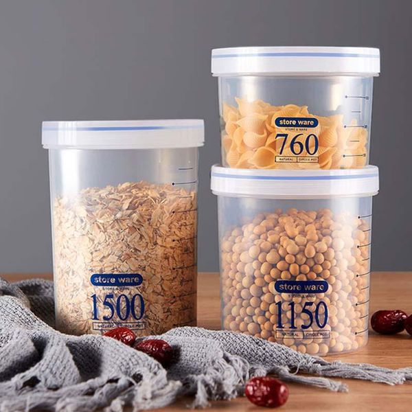 storage bottles & jars round plastic sealed tank containers kitchen miscellaneous grain box transparent milk powder preservation
storage bottles & jars round plastic sealed tank containers kitchen miscellaneous grain box transparent milk powder preservation