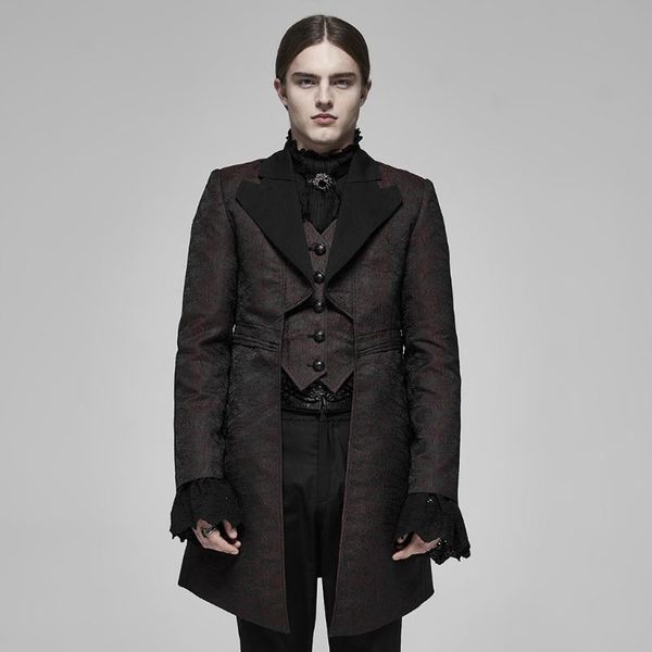 men's trench coats punk rave steampunk fills jacquard coat retro twill woven fake two pieces design party evening dinner outwear, Tan;black
men's trench coats punk rave steampunk fills jacquard coat retro twill woven fake two pieces design party evening dinner outwear, Tan;black