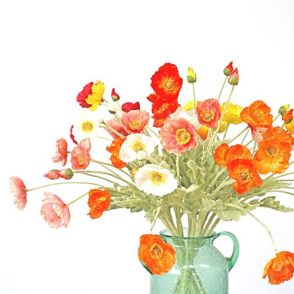 artificial flowers retro silk poppies flocking wedding decoration fake poppy living room home accessories decorative & wreaths
artificial flowers retro silk poppies flocking wedding decoration fake poppy living room home accessories decorative & wreaths