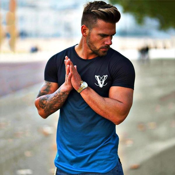 gradient short sleeve summer mens t shirts breathable quick dry compression man casual tee homme fashion fitness clothing, White;black
gradient short sleeve summer mens t shirts breathable quick dry compression man casual tee homme fashion fitness clothing, White;black