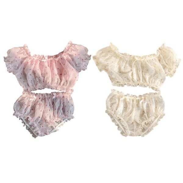 bras sets 1 set women chiffon ruffles lingerie off shoulder crop pumpkin shorts with floral decorations, Red;black
bras sets 1 set women chiffon ruffles lingerie off shoulder crop pumpkin shorts with floral decorations, Red;black