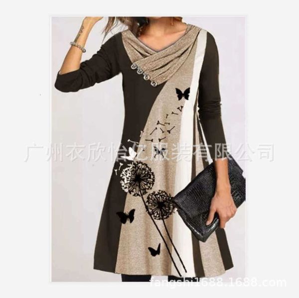 dresses women's autumn casual / winter dandelion print multi contrast long sleeve drs, Black;gray
dresses women's autumn casual / winter dandelion print multi contrast long sleeve drs, Black;gray