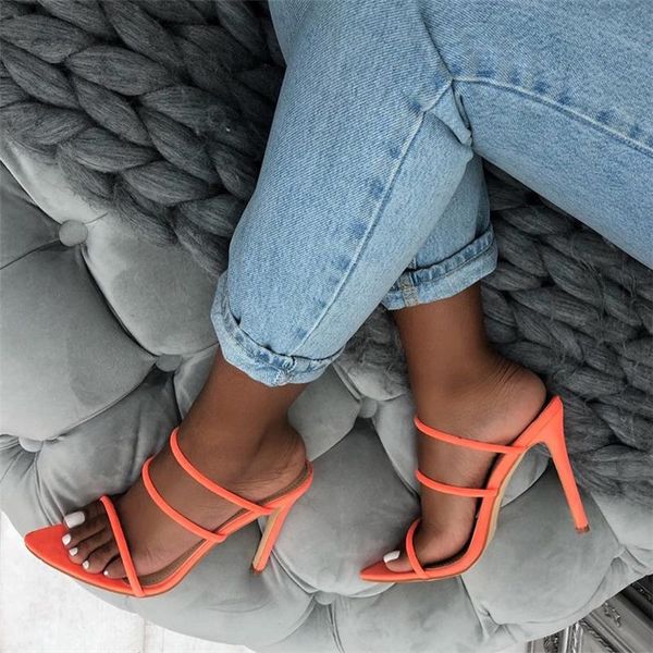 slippers 2021 summer women 12cm high heels mules slides lady stiletto orange neon yellow sandals platform fetish shoes, Black
slippers 2021 summer women 12cm high heels mules slides lady stiletto orange neon yellow sandals platform fetish shoes, Black