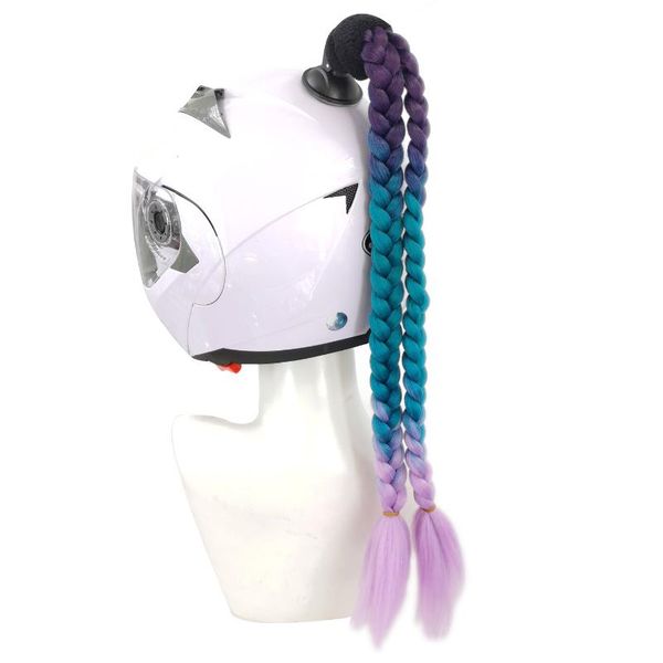 motorcycle helmets women's punk rock helmet, tyle hood, giant braid with braid, diy decoration
motorcycle helmets women's punk rock helmet, tyle hood, giant braid with braid, diy decoration