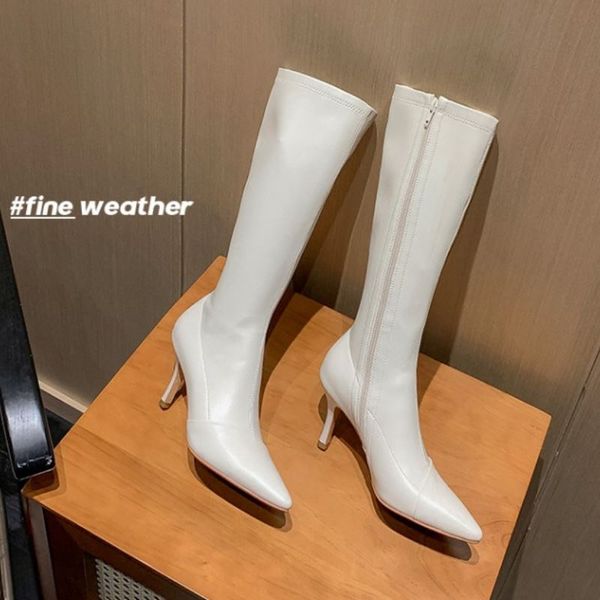 new women high heel boots thin heel zip ladies shoes winter fashion party long boots woman footwear size 34-39, Black
new women high heel boots thin heel zip ladies shoes winter fashion party long boots woman footwear size 34-39, Black