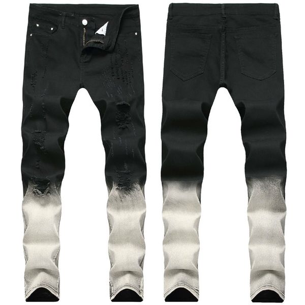 women's jeans calça jeans masculina, rasgada, preta, com gradiente de arranhões, duas cores, estilo hip hop, punk, tendência grgg, Blue
women's jeans calça jeans masculina, rasgada, preta, com gradiente de arranhões, duas cores, estilo hip hop, punk, tendência grgg, Blue