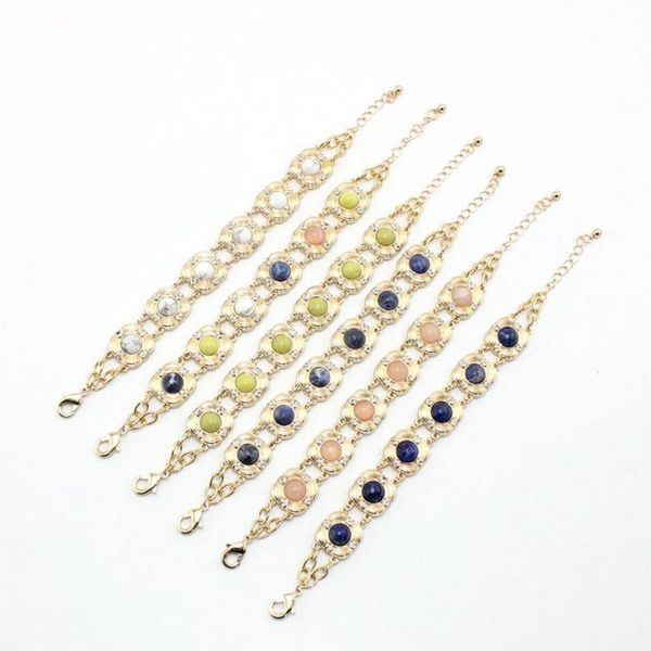 charm bracelets baroque style lapis lazuli stone dot for women luxury designer semi precious bridesmaid jewelry wholesale, Golden;silver
charm bracelets baroque style lapis lazuli stone dot for women luxury designer semi precious bridesmaid jewelry wholesale, Golden;silver