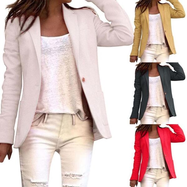 women's suits & blazers women autumn vintage blazer jacket one button solid color slim-fit coat lapel collar pocket long sleeve office, White;black
women's suits & blazers women autumn vintage blazer jacket one button solid color slim-fit coat lapel collar pocket long sleeve office, White;black