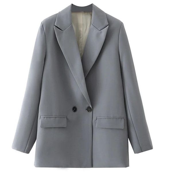 women's suits & blazers 2021 fashion blazer casual loose spring lapel single breasted pocket decoration, White;black
women's suits & blazers 2021 fashion blazer casual loose spring lapel single breasted pocket decoration, White;black